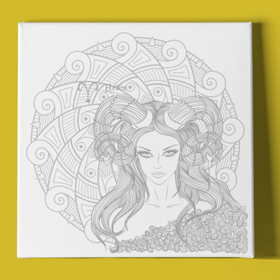 ARIES WOMAN AND MANDALA