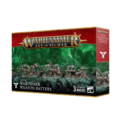 WARHAMMER AGE OF SIGMAR: SKAVEN WARPSPARK WEAPON BATTERY, 3 MINIATURES/FIGURINES