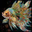 ANGEL FISH DIAMOND PAINTING KIT - PARTIAL/SPECIAL 12x12