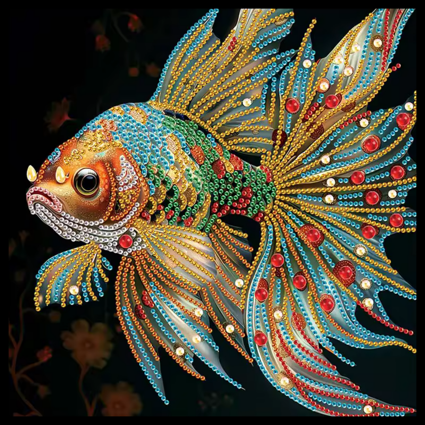 ANGEL FISH DIAMOND PAINTING KIT - PARTIAL/SPECIAL 12x12