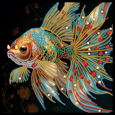 ANGEL FISH DIAMOND PAINTING KIT - PARTIAL/SPECIAL 12x12
