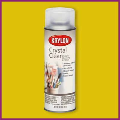 KRYLON CRYSTAL CLEAR ACRYLIC COATING - 6oz