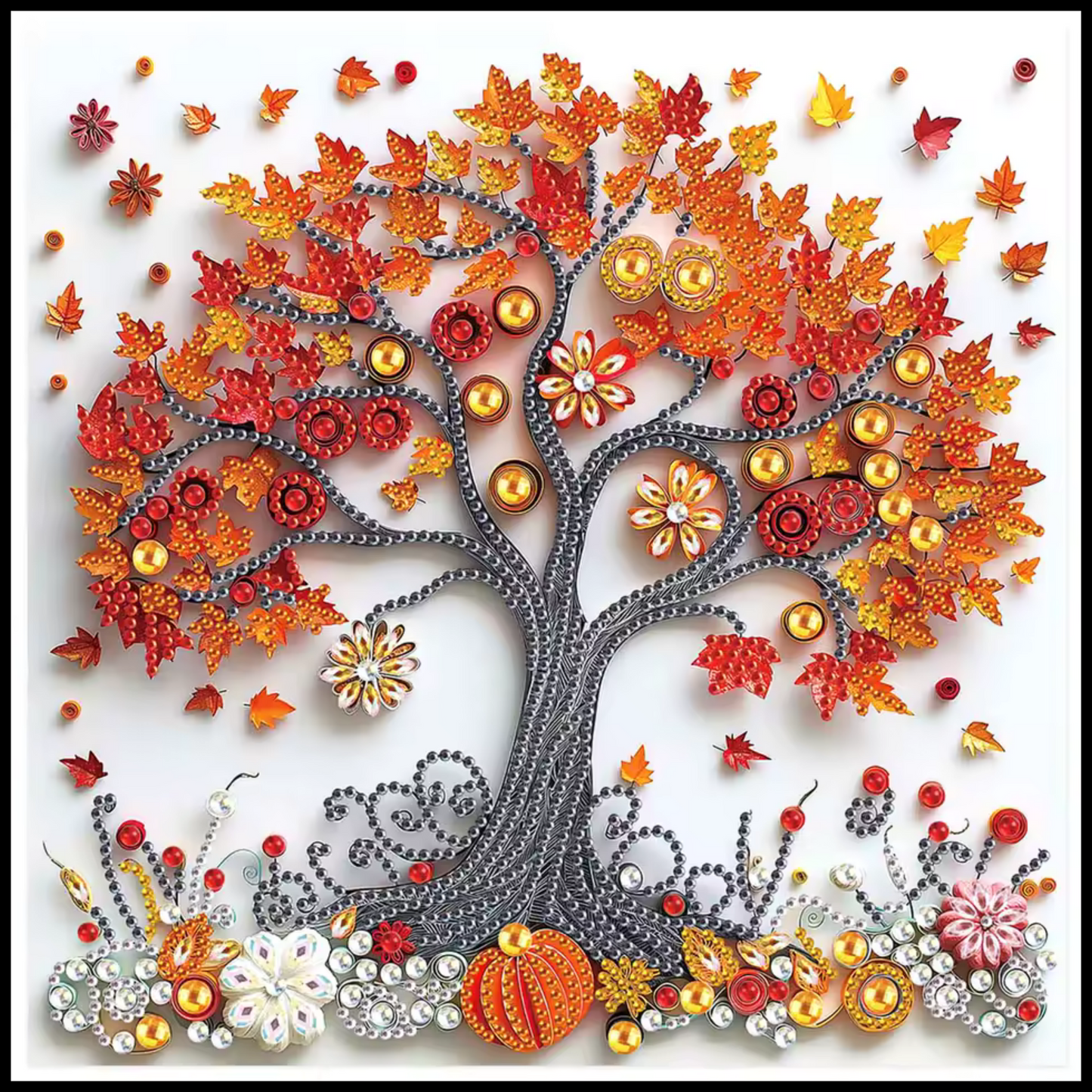 MAPLE TREE DIAMOND PAINTING KIT - PARTIAL/SPECIAL 12x12