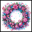 PINK CANDY CANE DIAMOND PAINTING KIT - PARTIAL/SPECIAL 12x12