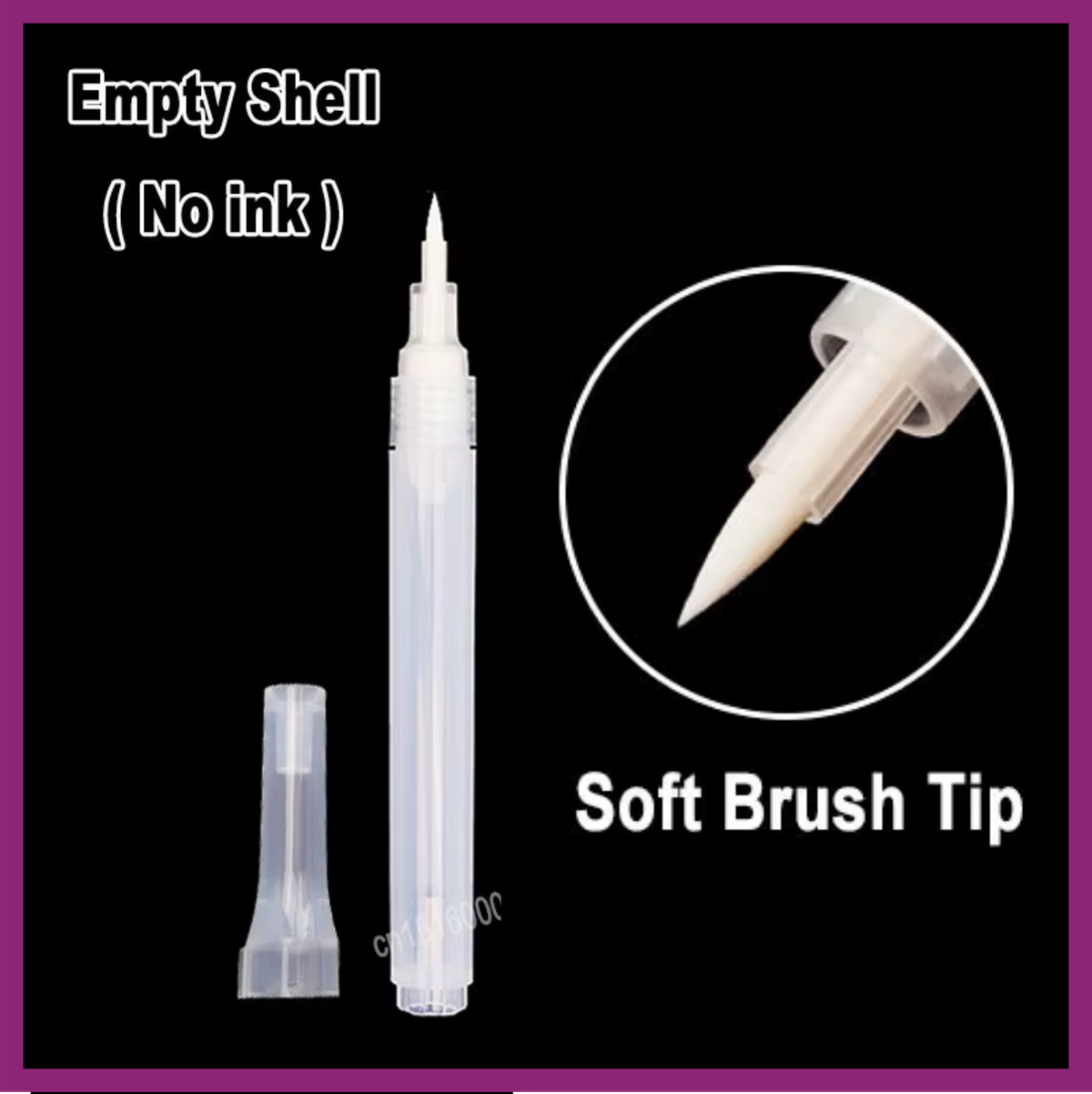 EMPTY MARKER WITH SOFT BRUSH TIP
