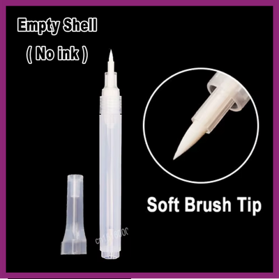 EMPTY MARKER WITH SOFT BRUSH TIP