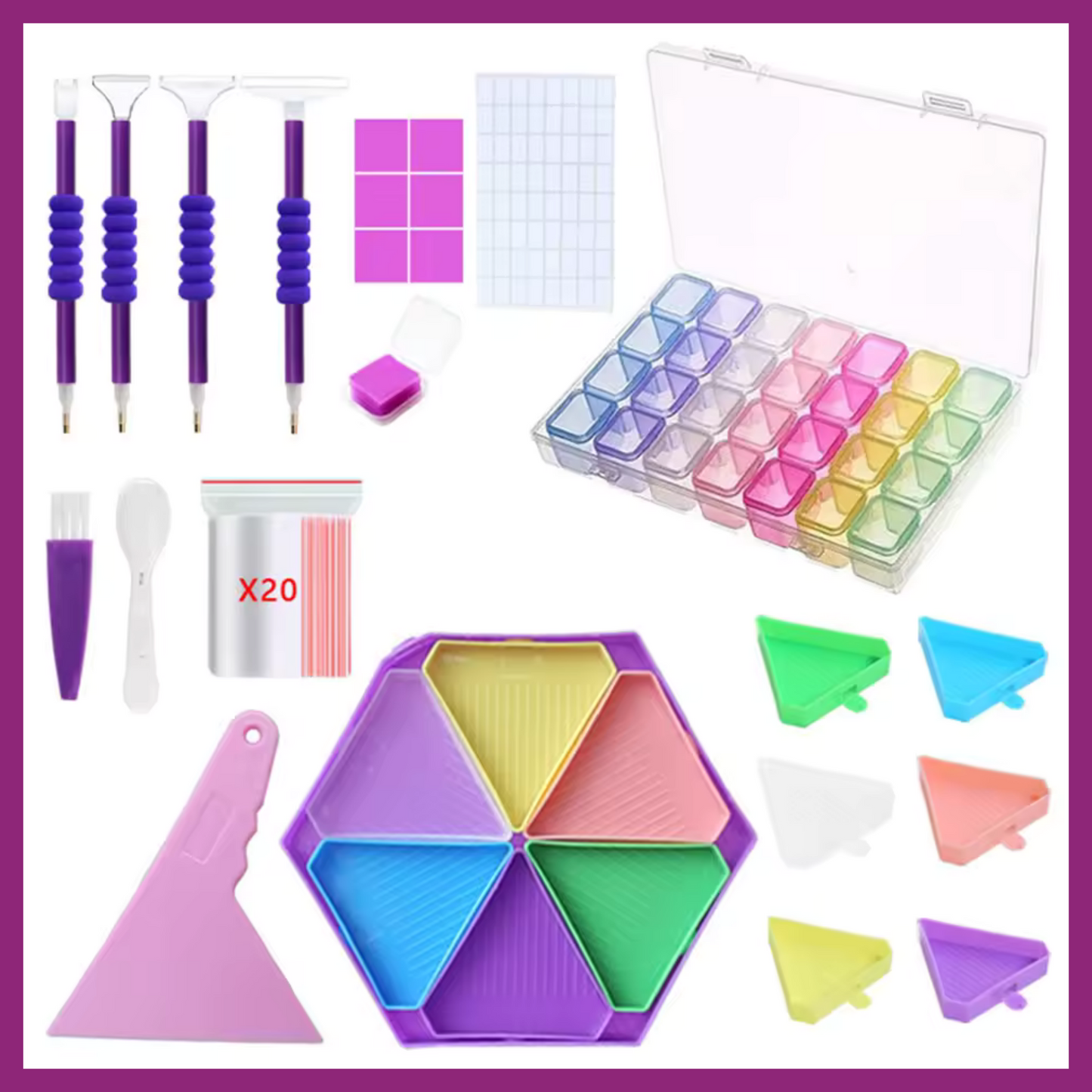 ACCESSORY SET FOR DIAMOND PAINTING