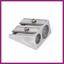 DOUBLE HOLE ALUMINUM ALLOY PENCIL SHARPENER