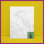 PREDRAWN CANVAS PANEL PAINTING KIT PUFFIN WINTER SCENE