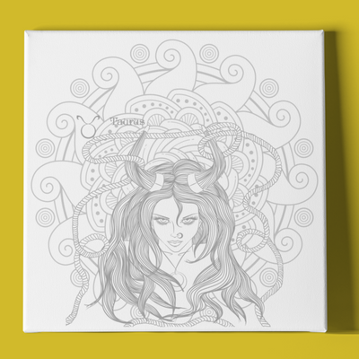 TAURUS WOMAN AND MANDALA
