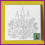 PREDRAWN CANVAS PANEL PAINT KIT GOTHIC CHRISTMAS CANDLES