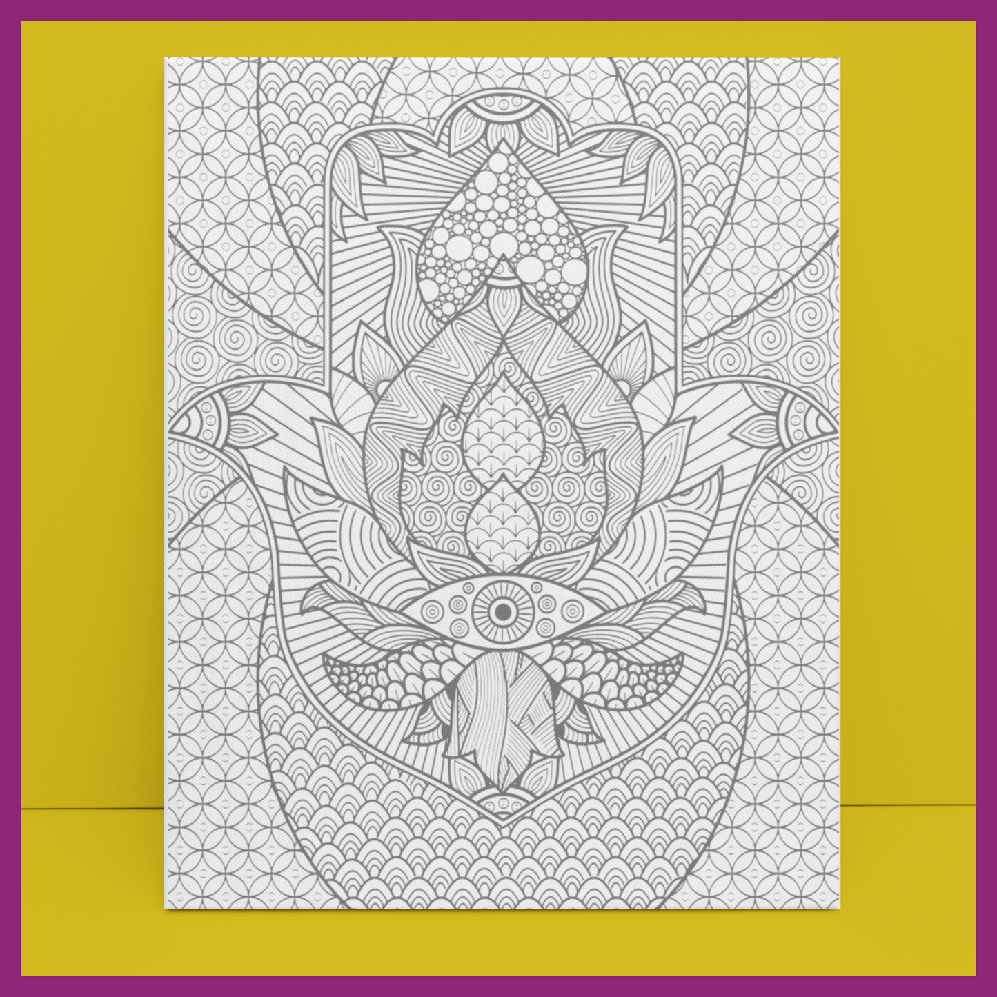 3RD EYE PREDRAWN CANVAS PANEL (DESIGN2)