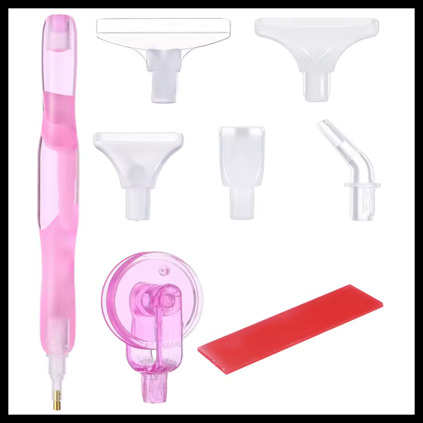PEN FOR DIAMOND DRILLS WITH 6 ATTACHMENTS AND WAX