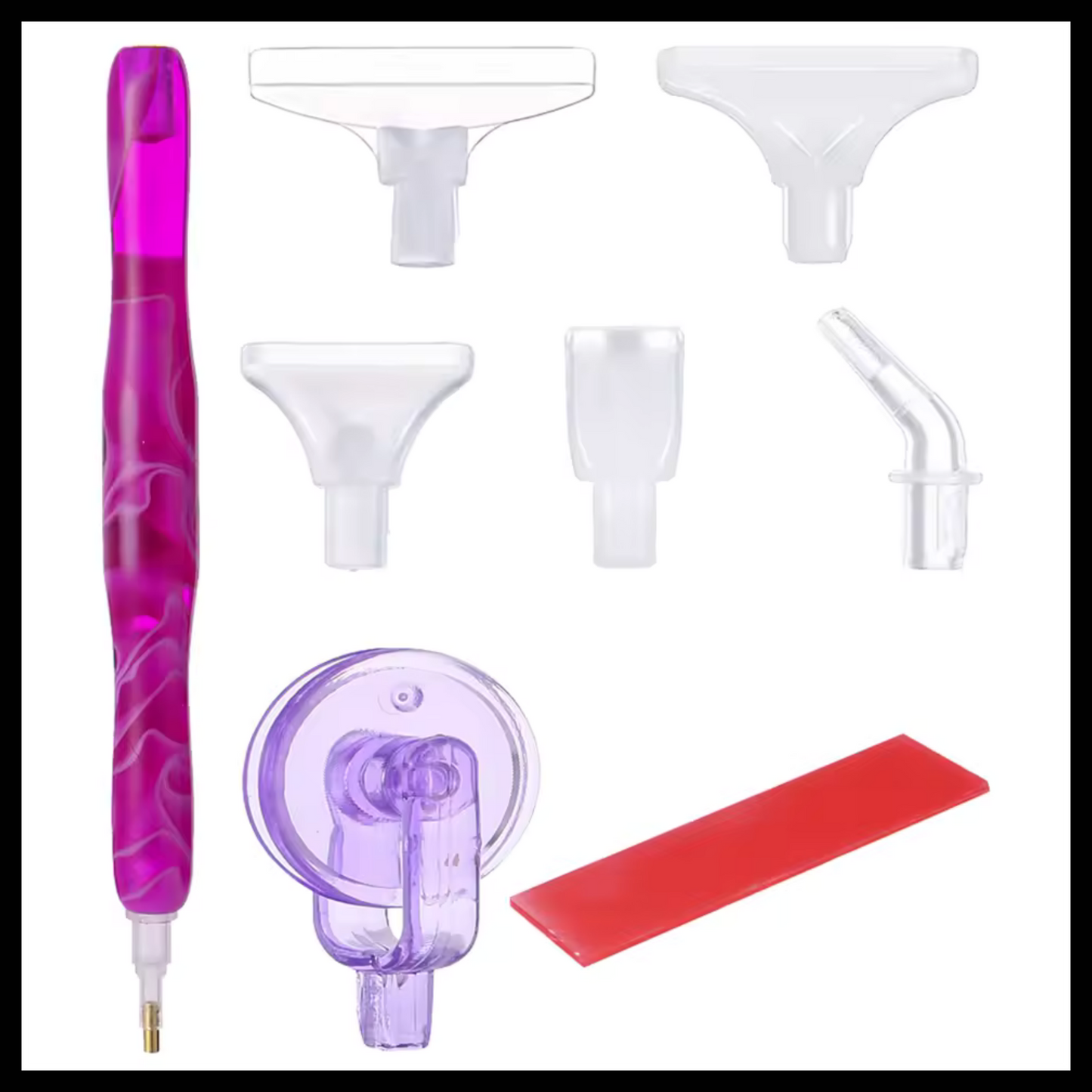 PEN FOR DIAMOND DRILLS WITH 6 ATTACHMENTS AND WAX