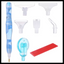 PEN FOR DIAMOND DRILLS WITH 6 ATTACHMENTS AND WAX
