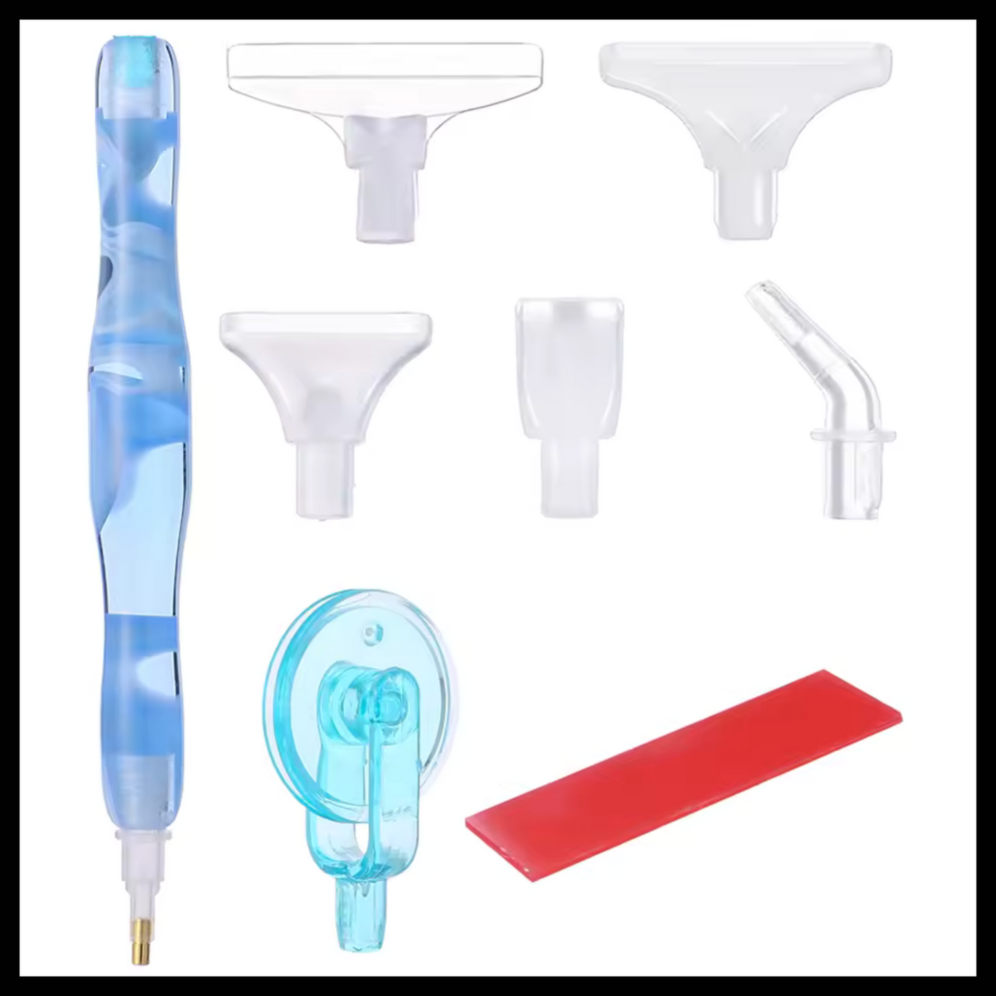 PEN FOR DIAMOND DRILLS WITH 6 ATTACHMENTS AND WAX