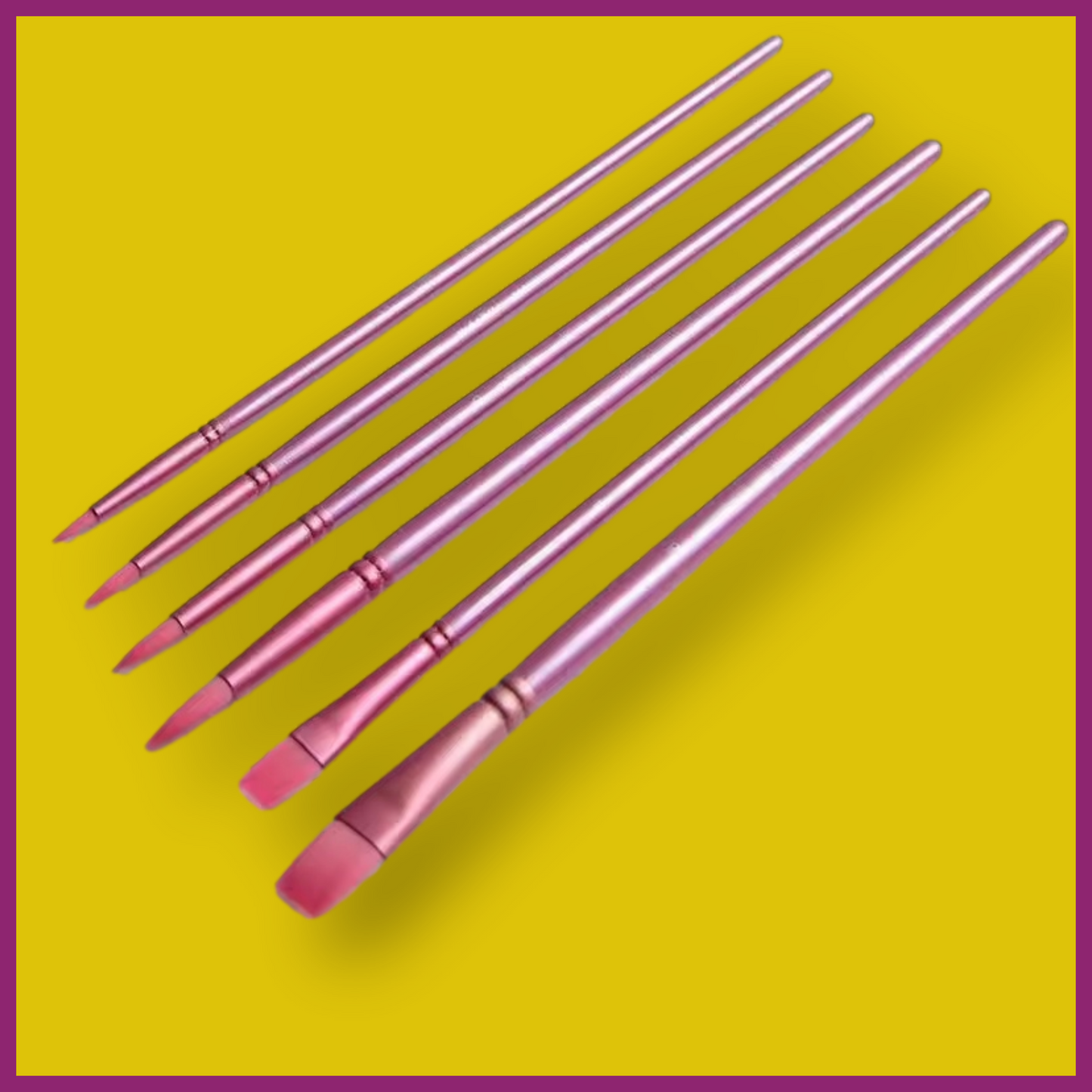 6PC SOFT NYLON WATERCOLOR BRUSH SET