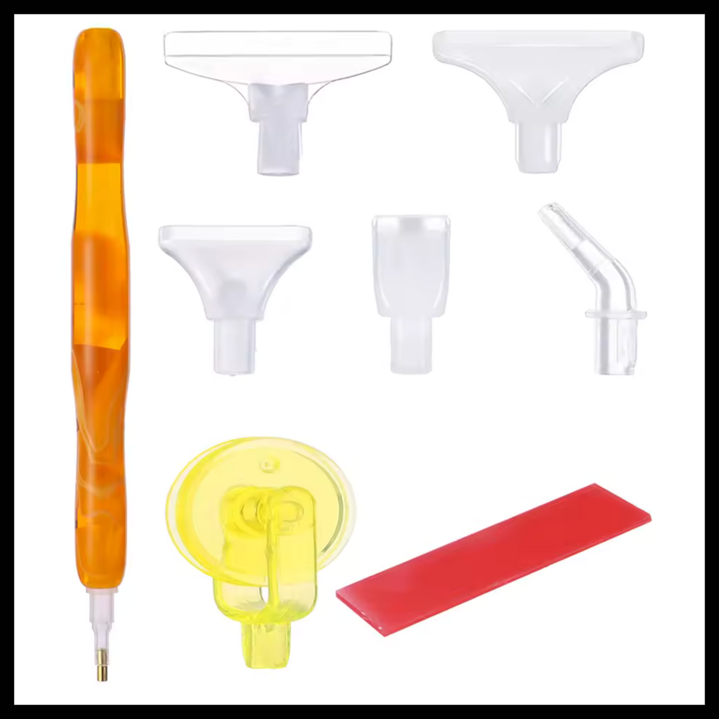 PEN FOR DIAMOND DRILLS WITH 6 ATTACHMENTS AND WAX