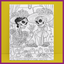 DAY OF THE DEAD DINNER COUPLE PREDRAWN CANVAS