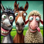 SELFIE ANIMALS DIAMOND PAINTING KIT - FULL 16x16