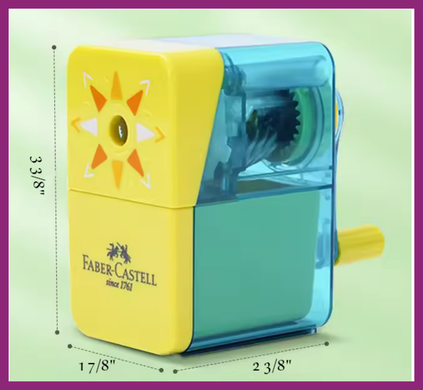 FABER CASTELL MANUAL HAND CRANK PENCIL SHARPENER