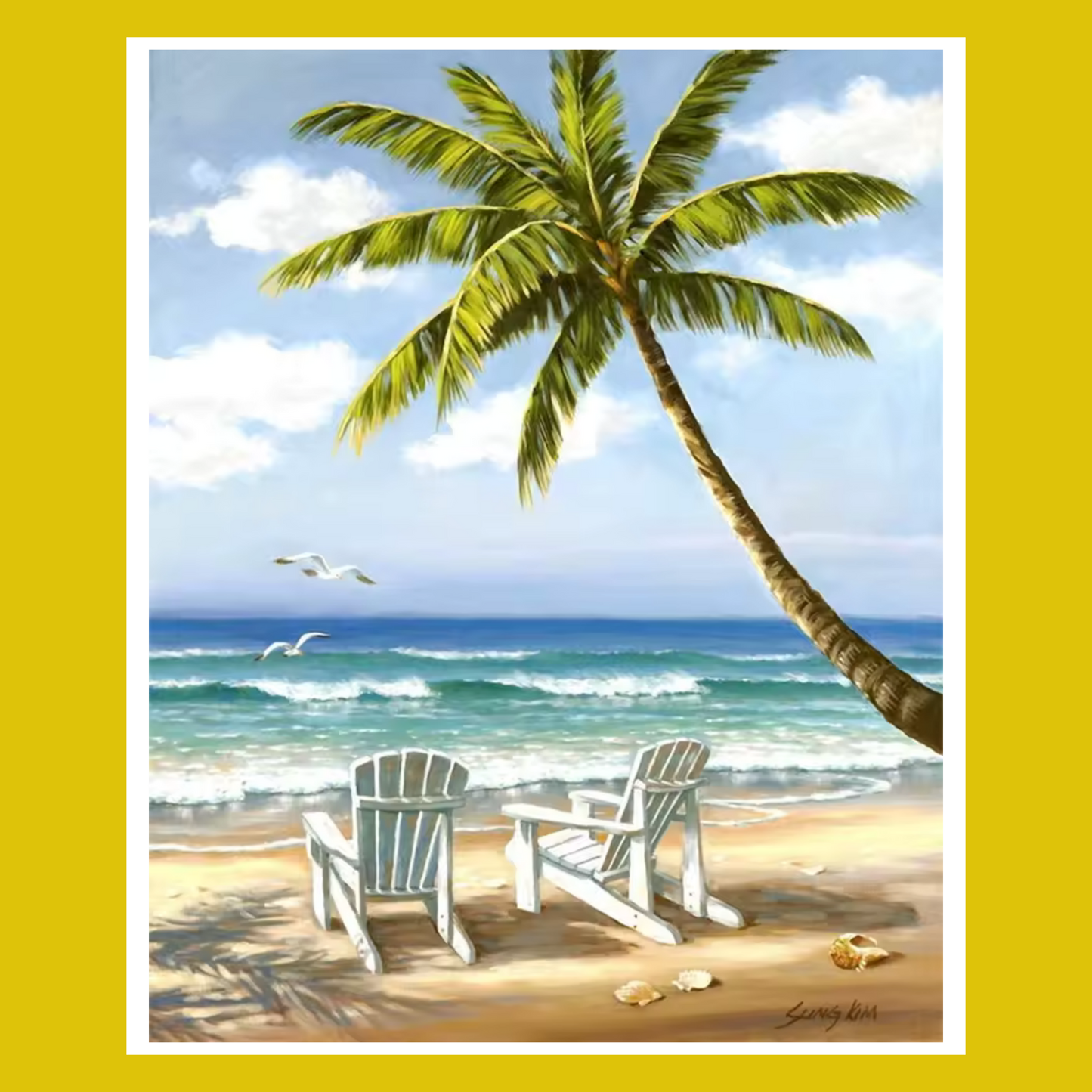 CHAIRS UNDER THE PALM