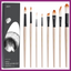 WATERCOLOR PAINTBRUSH SET OF 8 NYLON BRUSHES