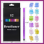 BRUTFUNER METALLIC COLORED PENCIL SET OF 12