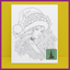 PREDRAWN CANVAS PANEL PAINT KIT PRETTY CHRISTMAS GOTH GIRL