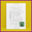 PREDRAWN CANVAS PANEL PAINT KIT GOTHIC SNOWMAN