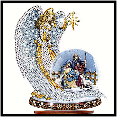 ANGEL & CHRISTMAS NATIVITY SCENE TABLETOP DIAMOND PAINTING KIT