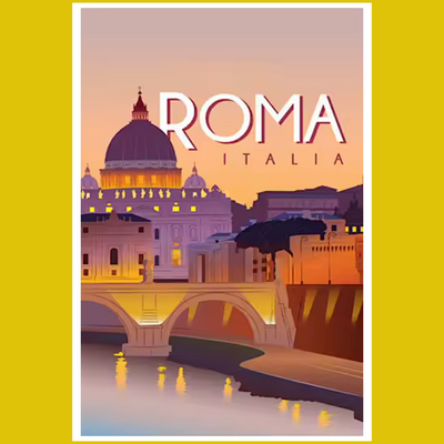 ROMA ITALY PAINT BY NUMBER KIT