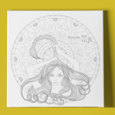 SCORPIO WOMAN AND MANDALA
