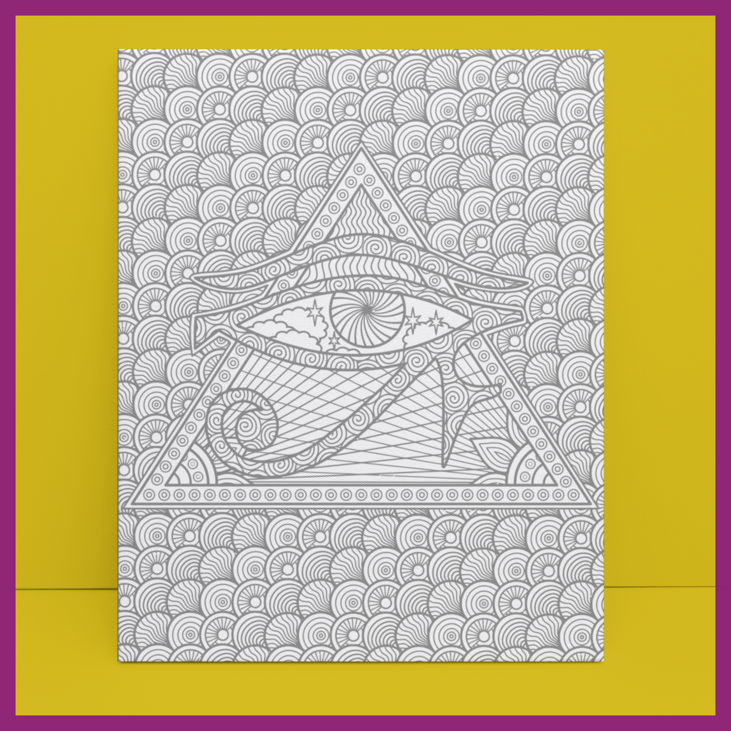 3RD EYE OF HORUS CANVAS PANEL (DESIGN3)