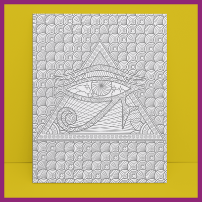 3RD EYE OF HORUS CANVAS PANEL (DESIGN3)