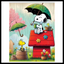 SNOOPY & WOODSTOCK IN RAIN DIAMOND PAINTING KIT - FULL ROUND 12x16