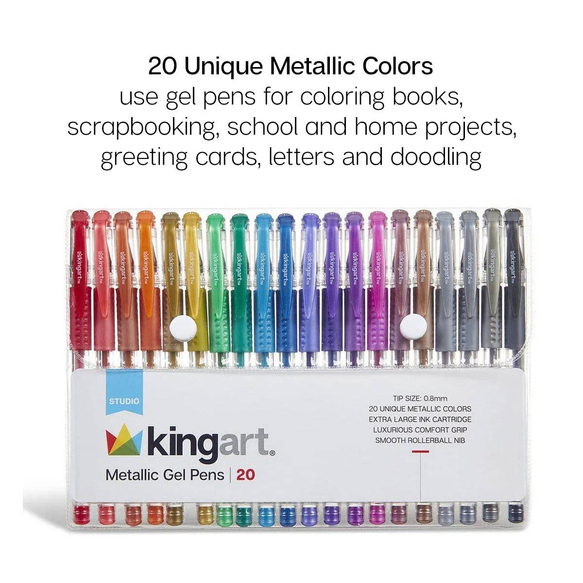 Gel Pens 20 Metallic Colors