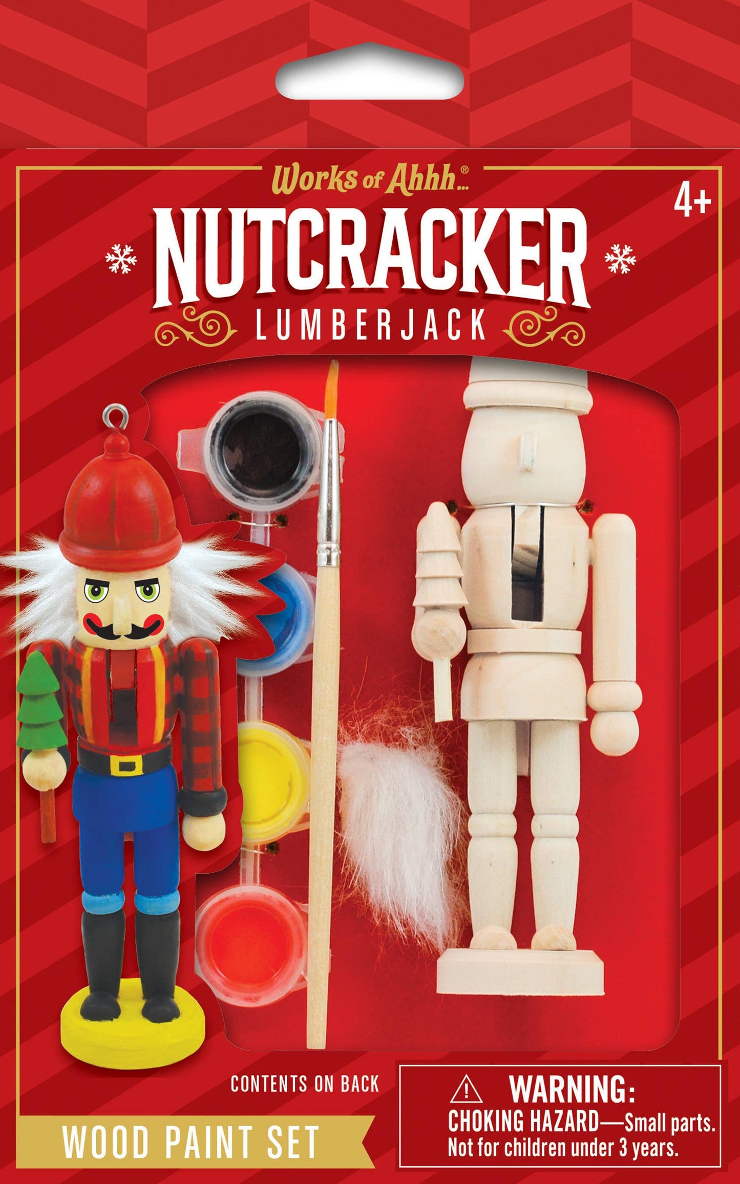 Nutcracker Lumberjack Ornament Wood Paint Kit
