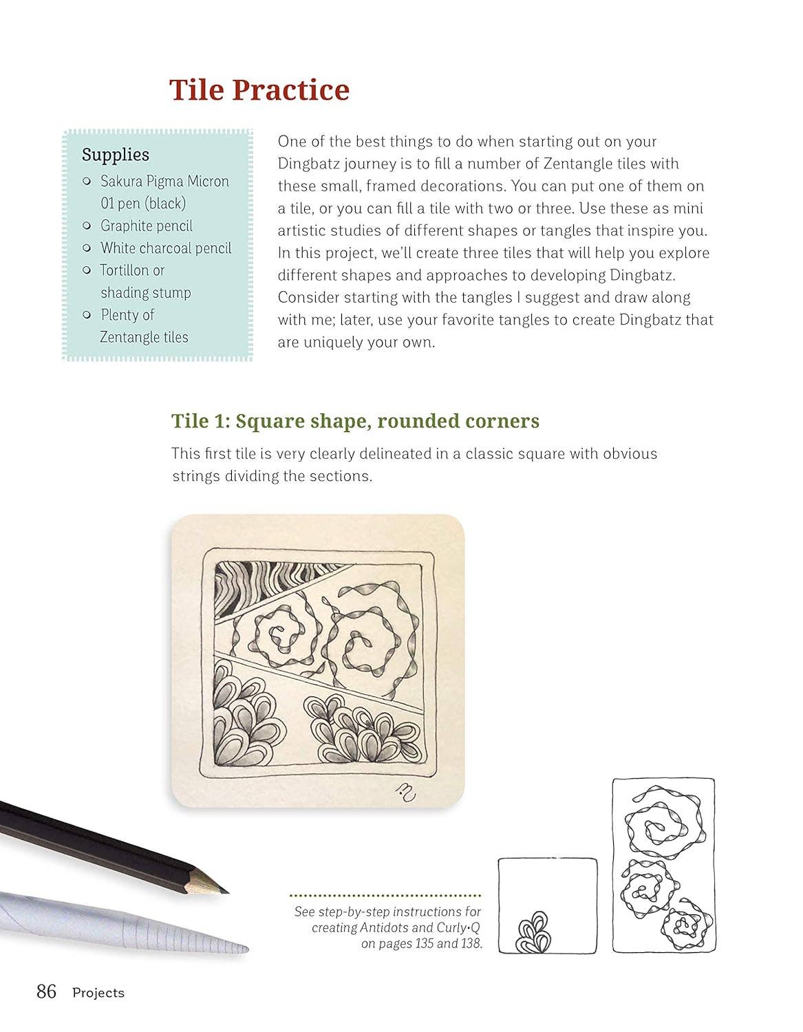 Zentangle Dingbatz - Patterns & Projects for Tangled Decor