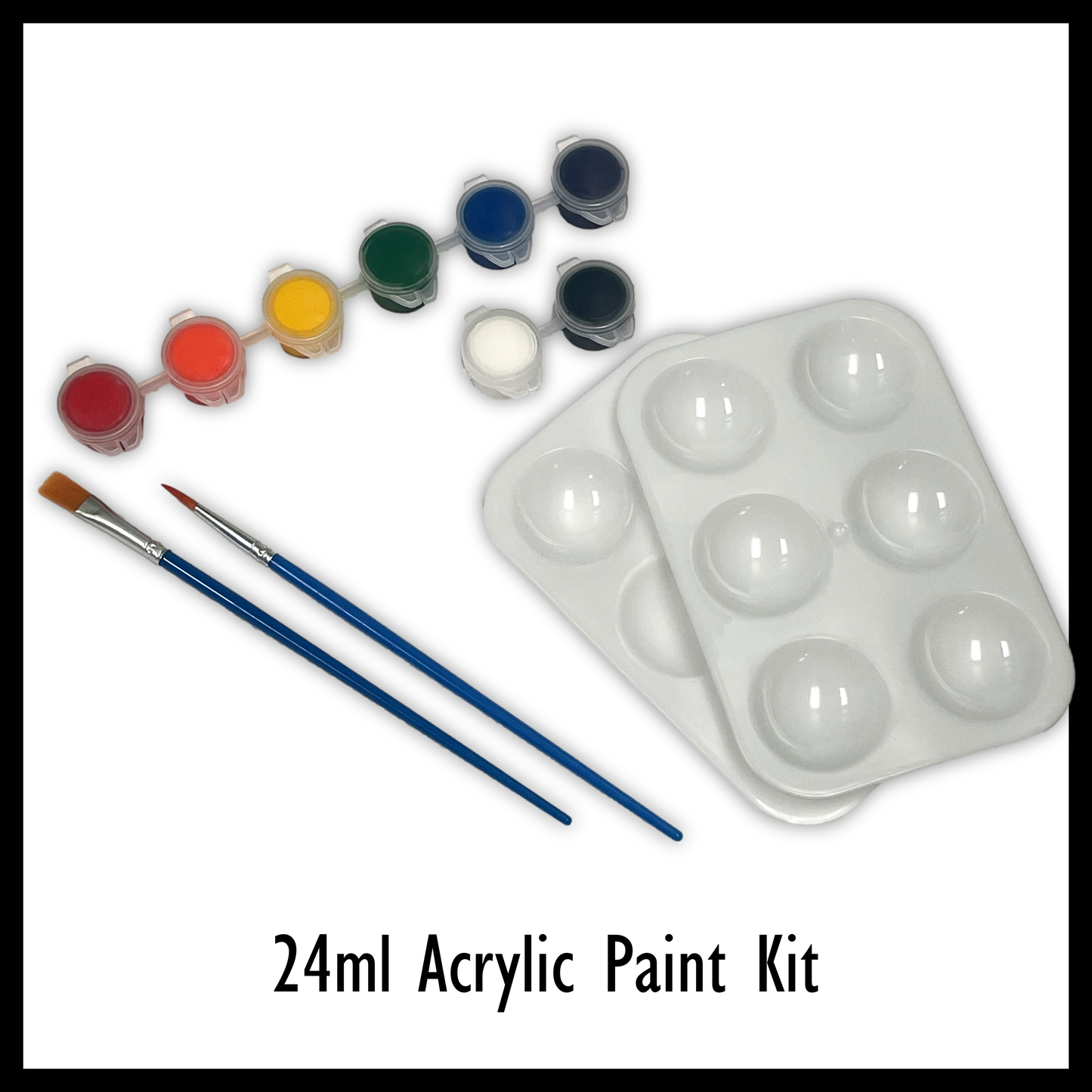 PREDRAWN CANVAS PANEL PAINT KIT VOODOO DOLL BABY WITH RATTLE