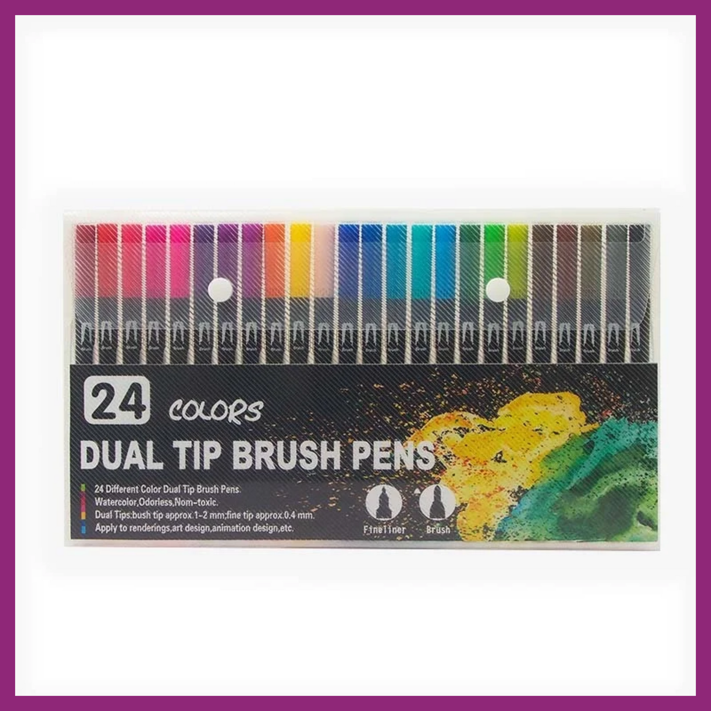 DUAL TIP WATERCOLOR PEN SETS
