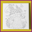 GNOME WITH FLAMINGO PREDRAWN CANVAS PANEL
