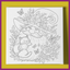 GNOME WITH CAT PREDRAWN CANVAS PANEL