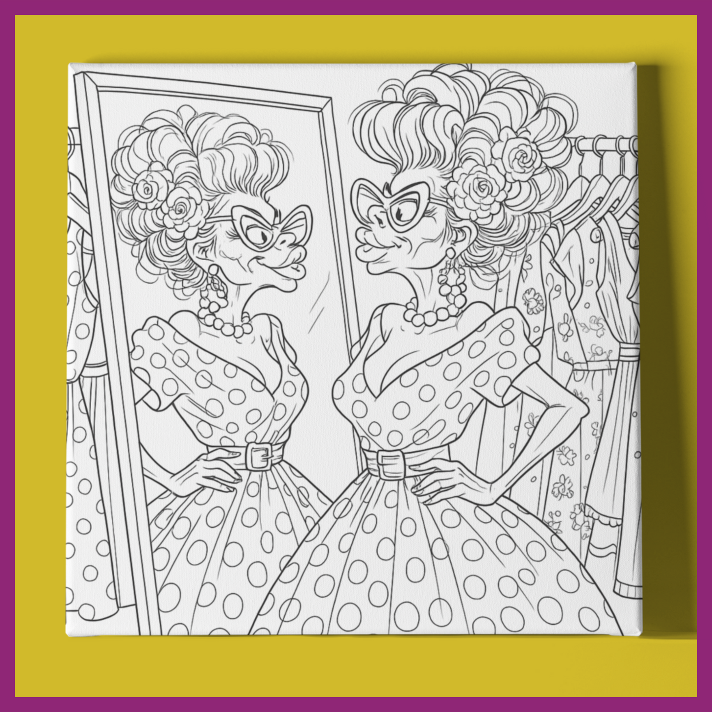 FUNNY WOMAN TRYING ON DRESSES #2