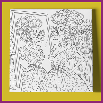 FUNNY WOMAN TRYING ON DRESSES #2