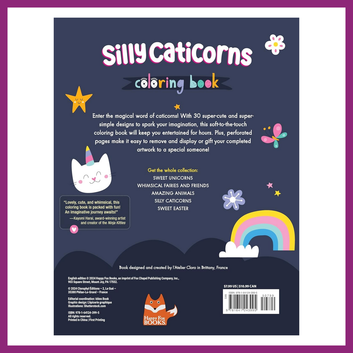 SILLY CATICORNS COLORING BOOK