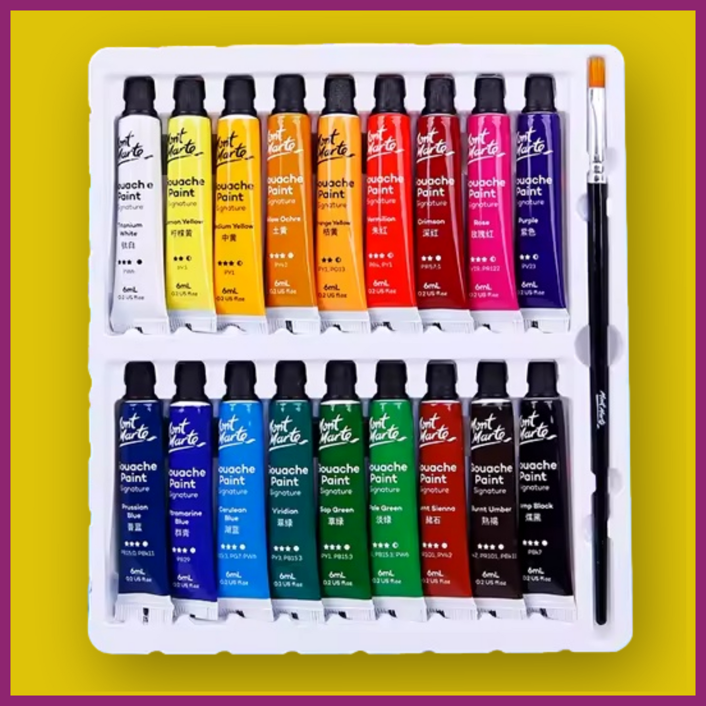 MONT MARTE GOUACHE PAINT SETS