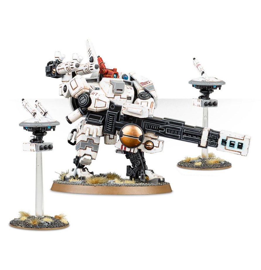 WARHAMMER 40,000: T'AU EMPIRE BROADSIDE BATTLESUIT, 3 MINIATURES/FIGURINES