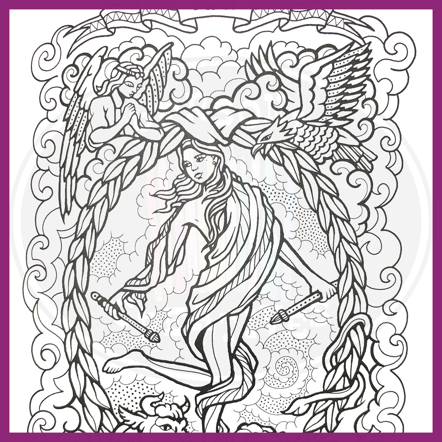THE TAROT COLORING BOOK