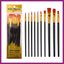 ARTIST'S BRUSHES VALUE PACK OF 10 - NYLON